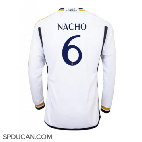 Muški Nogometni Dres Real Madrid Nacho #6 Domaci 2023-24 Dugi Rukav